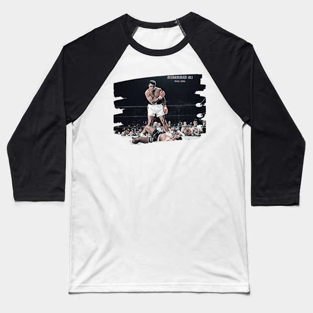 Muhammad Ali Baseball T-Shirt by Myartstor 